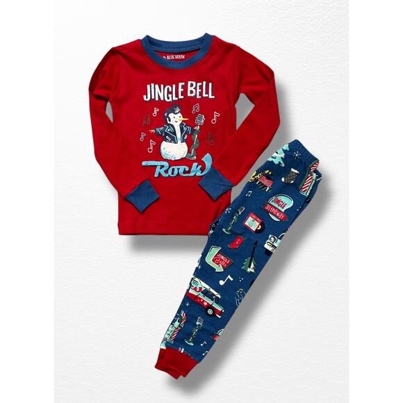 NWT Little Blue House by Hatley Rockin’ Holidays Pajamas, Size 3 - Picture 6 of 6